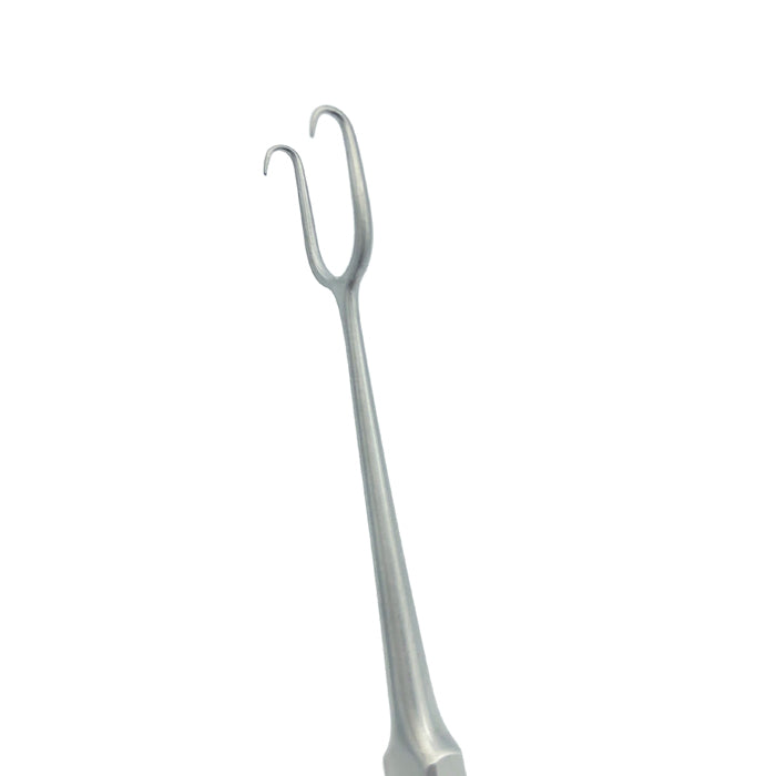 Cottle Skin Hook (Double Prong), 5.5" (14cm), 2 Sharp Prongs 12mm