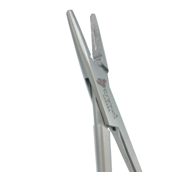 Crile-wood Needle Holder, 8" (20cm), Cross-Serrated with Groove