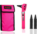 Cross Canada 11-080 Physician Fiber Optic LED Pocket Otoscope Diagnostic Set, Pink