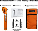Cross Canada 11-092 Physician Fiber Optic LED Pocket Otoscope Diagnostic Set, Tangerine