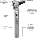 Cross Canada 11-078 Physician Fiber Optic LED Pocket Otoscope Diagnostic Set, Gray