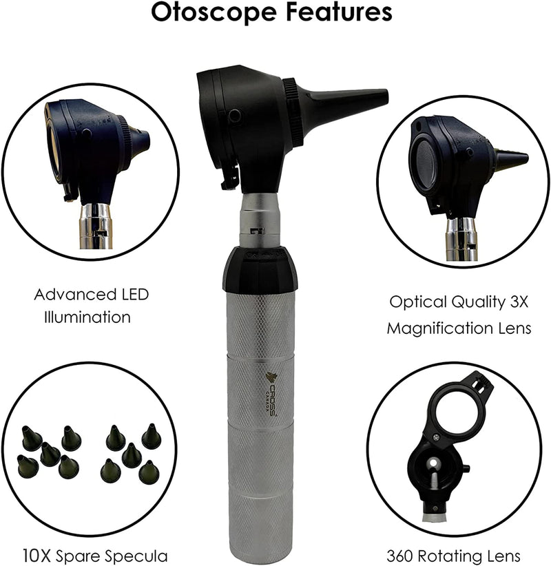 Cross Canada 11-094 Physician LED Otoscope Diagnostic Set