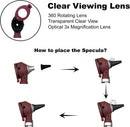 Cross Canada 11-091 Physician Fiber Optic LED Pocket Otoscope Diagnostic Set, Burgundy