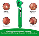 Cross Canada 11-084 Physician Fiber Optic LED Pocket Otoscope Diagnostic Set, Green