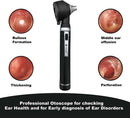 Cross Canada 11-083 Physician Fiber Optic LED Pocket Otoscope Diagnostic Set, Black