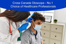 Cross Canada 11-081 Physician Fiber Optic LED Pocket Otoscope Diagnostic Set, Blue