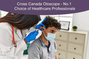 Cross Canada 11-085 Physician Fiber Optic LED Pocket Otoscope Diagnostic Set, Purple