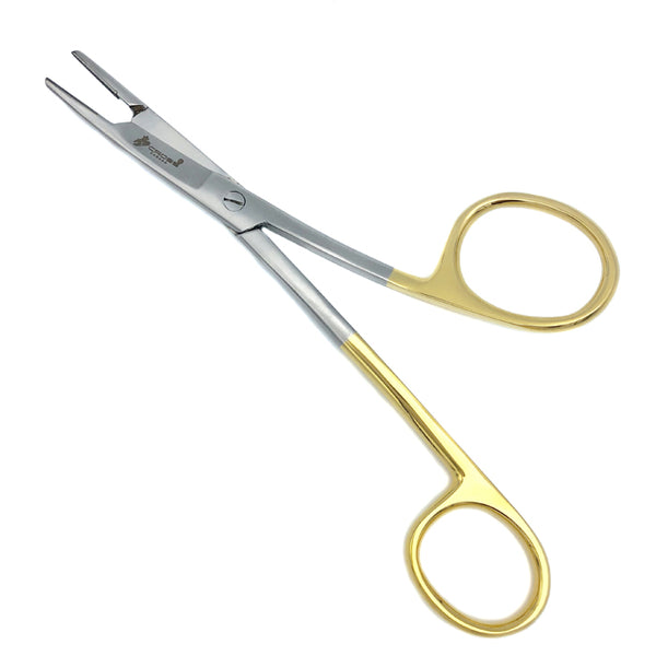 Gillies Needle Holder, Tungsten Carbide, 6" (15cm), Cross-Serrated with Groove