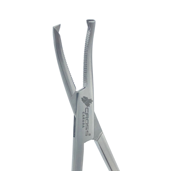 Halstead Mosquito Forceps, 5" (13cm), Curved, Serrated, 1x2 Teeth