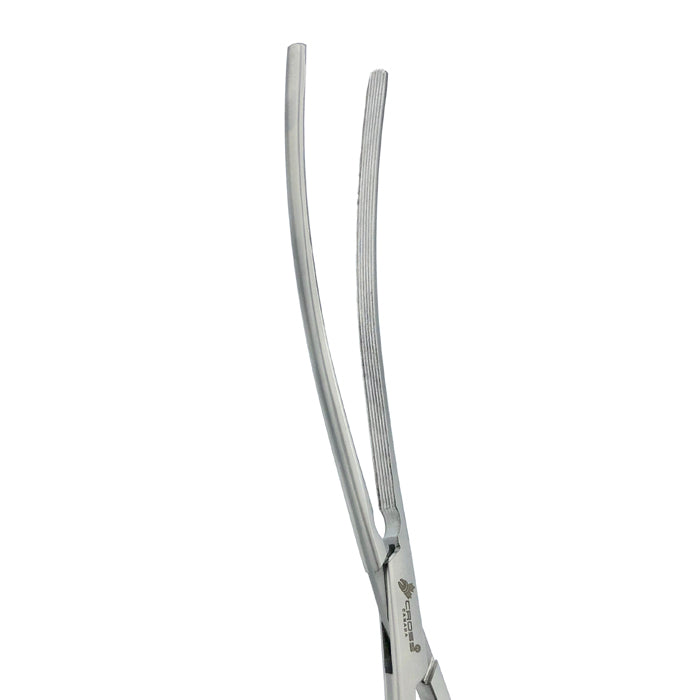 Mayo-Robson Intestinal Forceps, 10" (25cm), Curved - Longitudinal Serrations