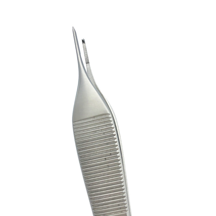 Micro Adson Tissue Forceps, 4.75" (12cm), Straight, 1x2 Teeth, Ultra Fine Tip, Smooth Jaws