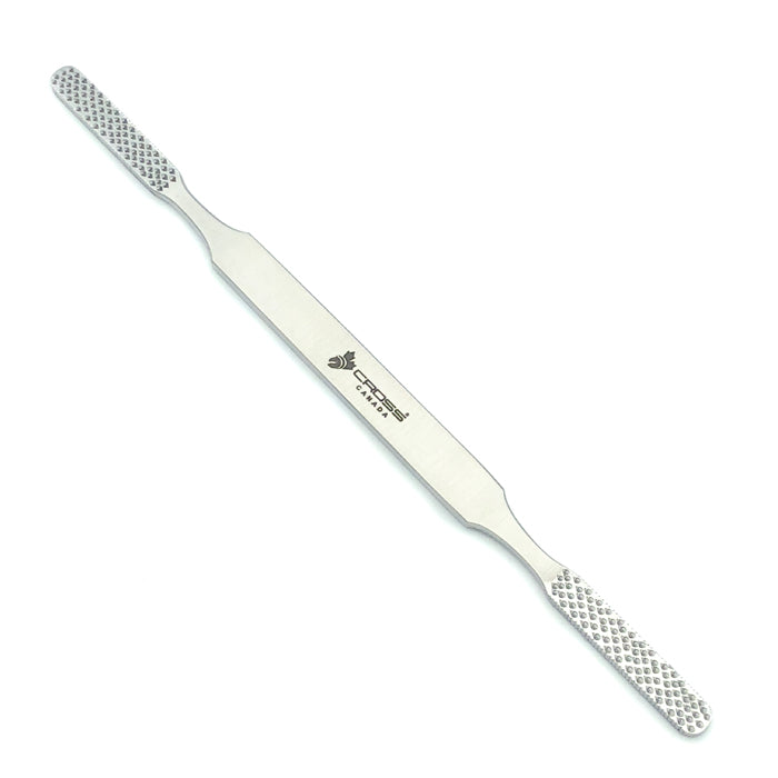 FOMON BONE RASP, DOUBLE-ENDED, 8.25" (21CM), FLAT WITH FOUR DIFFERENT GRITS