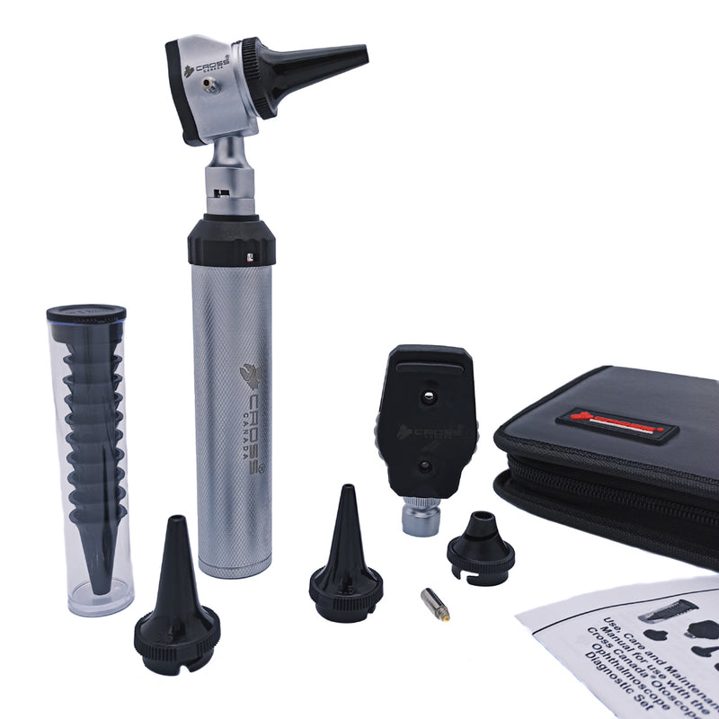 Cross Canada Physician LED Otoscope and Ophthalmoscope Diagnostic Set