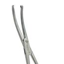 Rochester-Oschner (Kocher) Forceps, 5.5” (14cm), Curved, Serrated, 1x2 Teeth