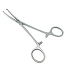 Rochester-Oschner (Kocher) Forceps, 7.75” (20cm), Curved, Serrated, 1x2 Teeth