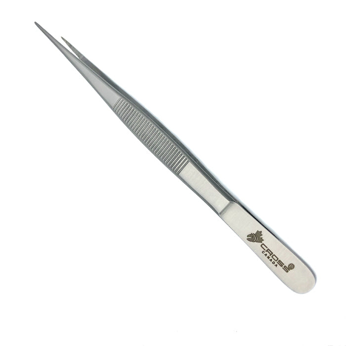 Standard Fine Splinter Forceps, 6.25' (16cm), Serrated, Fine Tip