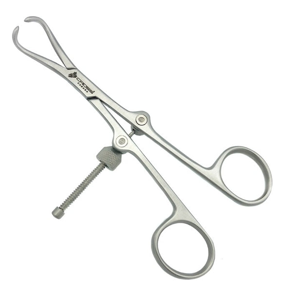BONE REDUCTION FORCEPS POINTED JAWS SPIN LOCK, 5.5" (14CM)