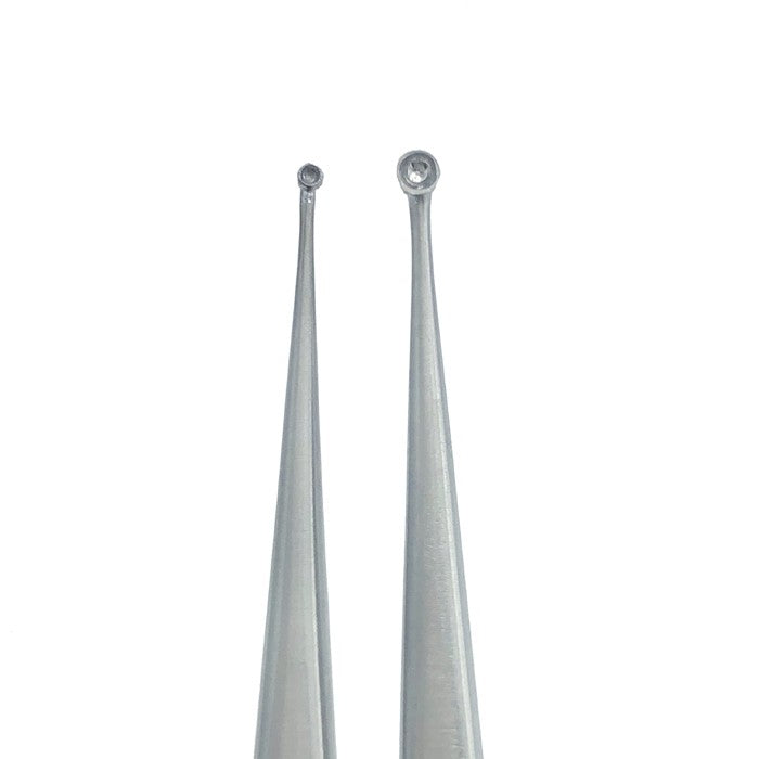 MARTINI BONE CURETTE, DOUBLE ENDED, 5.5" (14CM), 1MM AND 2MM ROUND CUPS