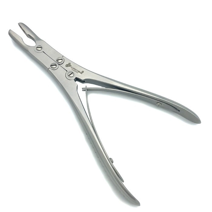 RUSKIN BONE RONGEUR, 7.5" (19CM), ANGLED 2MM BITE, DOUBLE ACTION